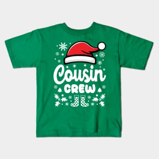 Cousin Crew Christmas Santa Hat White Kids T-Shirt